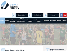 Tablet Screenshot of cairnshockey.com.au